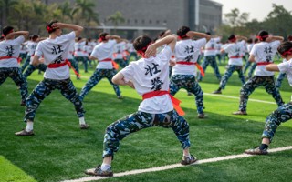 【原声现场】半岛电子·（中国）官方网站2022级学生军训——壮拳表演